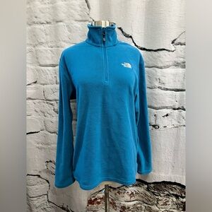 The North Face Blue Fleece Jacket Pullover Sweater‎ Long Sleeve